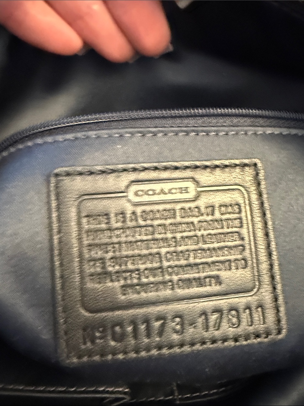 Coach Black Leather Turnlock Tote Bag - Picture 9 of 9
